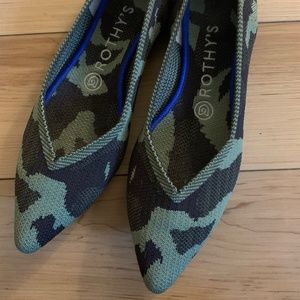Rothy’s camo point flats size 7.5